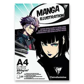 Clairefontaine Manga-Illustration, A4-Block